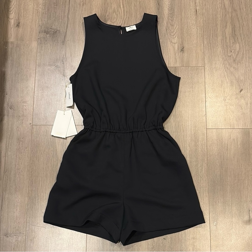 (D21) NWT WILFRED Rive Black Sleeveless Romper XS